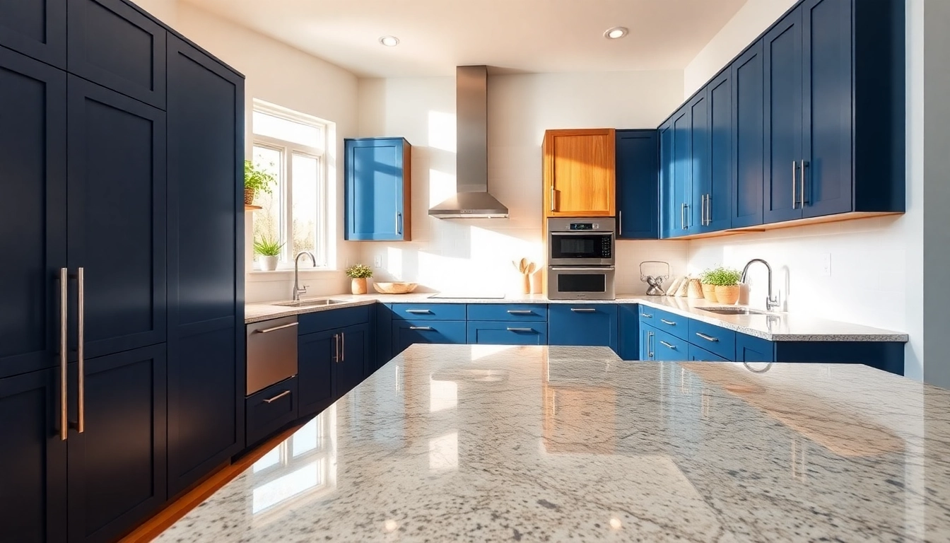 Transform kitchen aesthetics with Cabinet Refacing Largo FL, showcasing modern cabinet designs and vibrant colors.