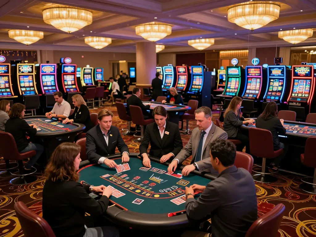 Players enjoying blackjack and roulette at the lively 88CLUB casino, vibrant atmosphere