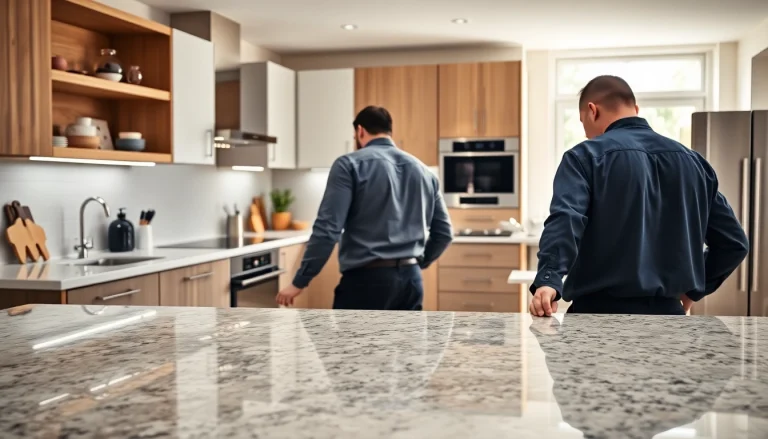 Find skilled kitchen fitters near me transforming a modern kitchen space efficiently.