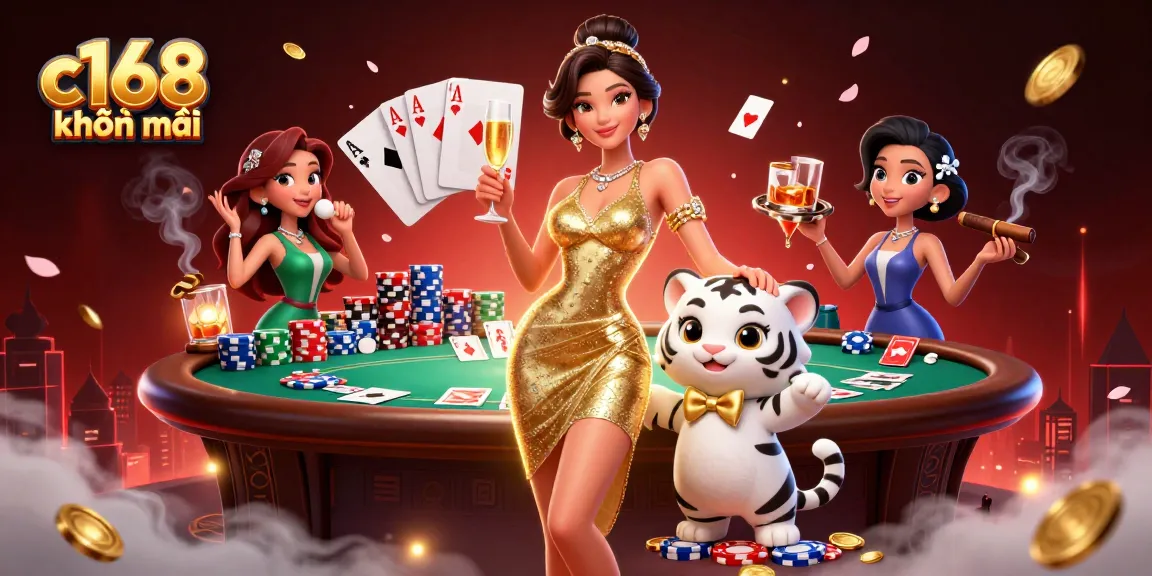 Experience exciting c168 khuyến mãi with a glamorous scene of casino action featuring winning poker moments.