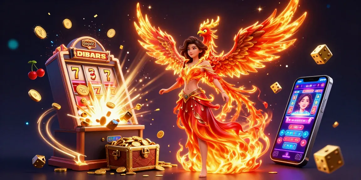 Experience vibrant casino action with daga88 featuring a stunning Asian woman surrounded by an explosion of gaming elements.