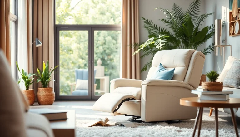 Experience comfort with lift chairs with heat and massage in an inviting living room setting.