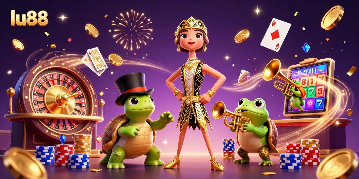 Experience the excitement of lu88 casino with vibrant characters and dazzling game elements in action.
