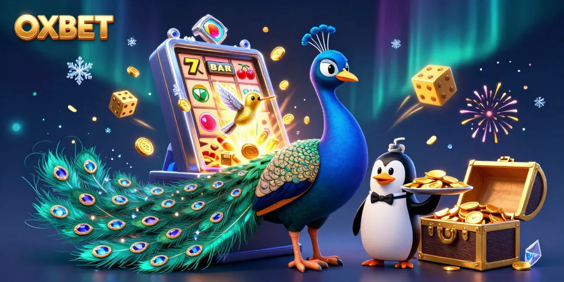 Experience the thrilling gameplay of OXBET with dynamic jackpots and animated casino elements.