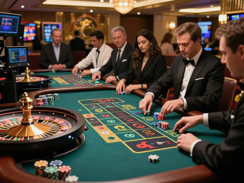 Experience the excitement of uu88games at a live casino roulette table with players betting.