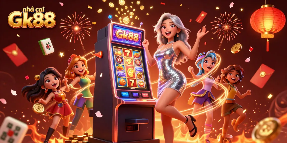Experience the thrill with nhà cái Gk88 at a vibrant online casino featuring jackpots and festive elements.