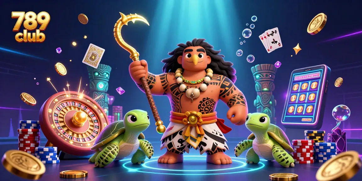 Experience thrilling gameplay with 789 club’s dynamic casino scene featuring vibrant characters and 3D gambling elements.