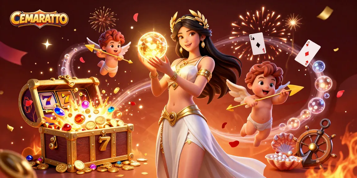 CEMARATOTO brings excitement with dynamic slot game elements and vibrant characters.