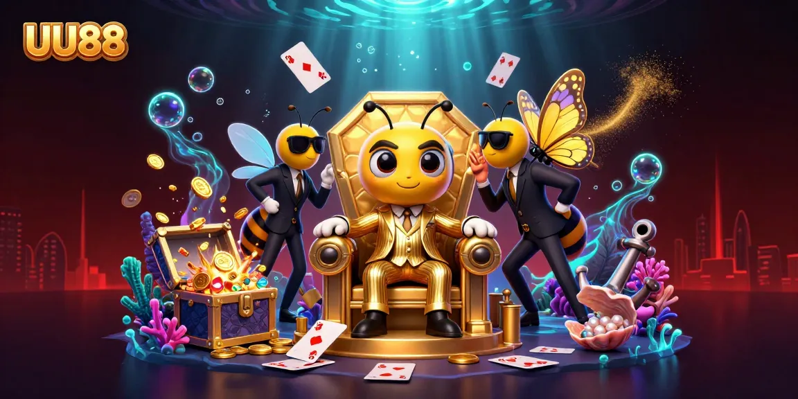 Experience winning strategies at UU88 while exploring underwater treasures in a vibrant casino scene.