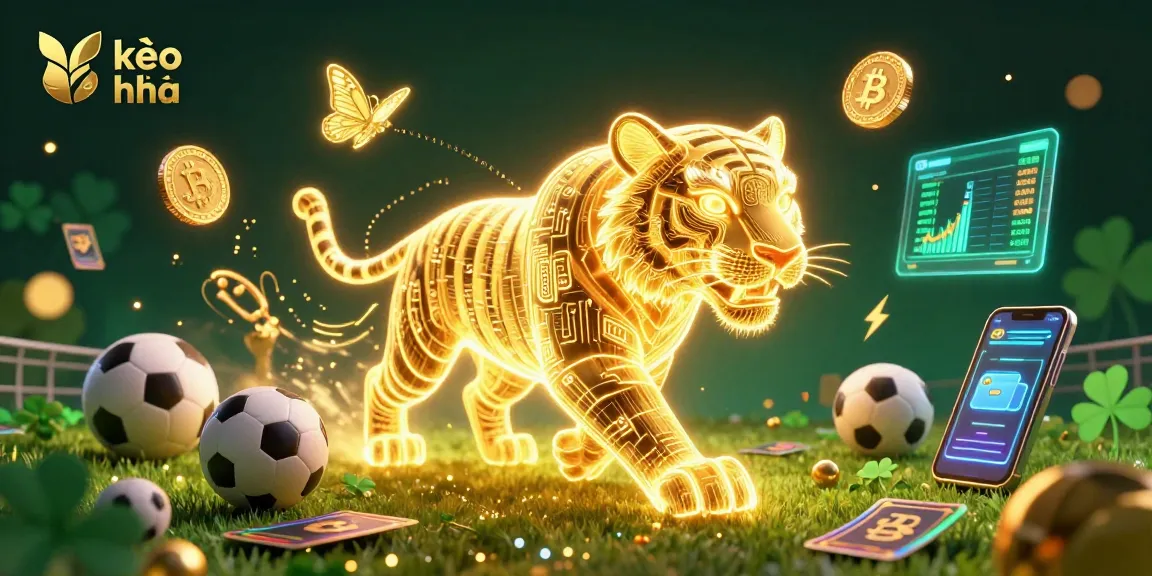 Engage with kèo nhà cái in a vibrant 3D illustration showcasing dynamic sports betting elements.
