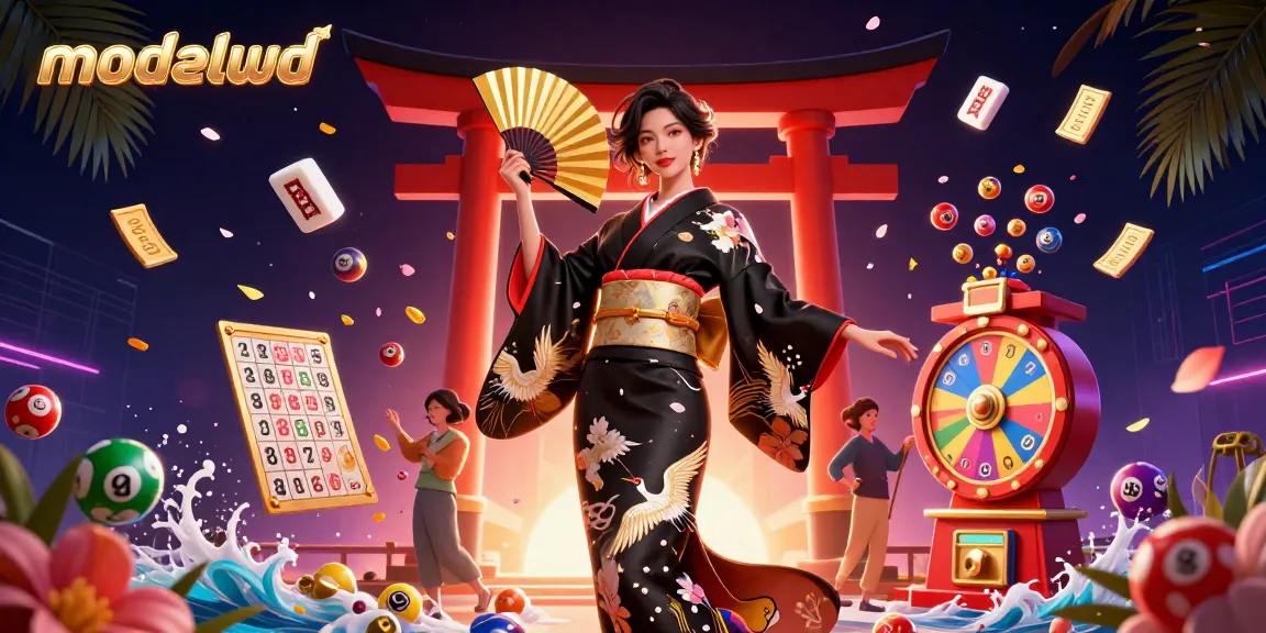 Experience thrilling wins at modalwd, with vibrant lottery elements and a stunning casino backdrop.