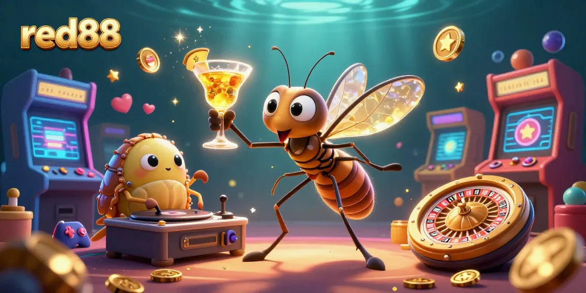 Win exciting prizes at red88 with vibrant 3D casino gaming elements and unique mascot!