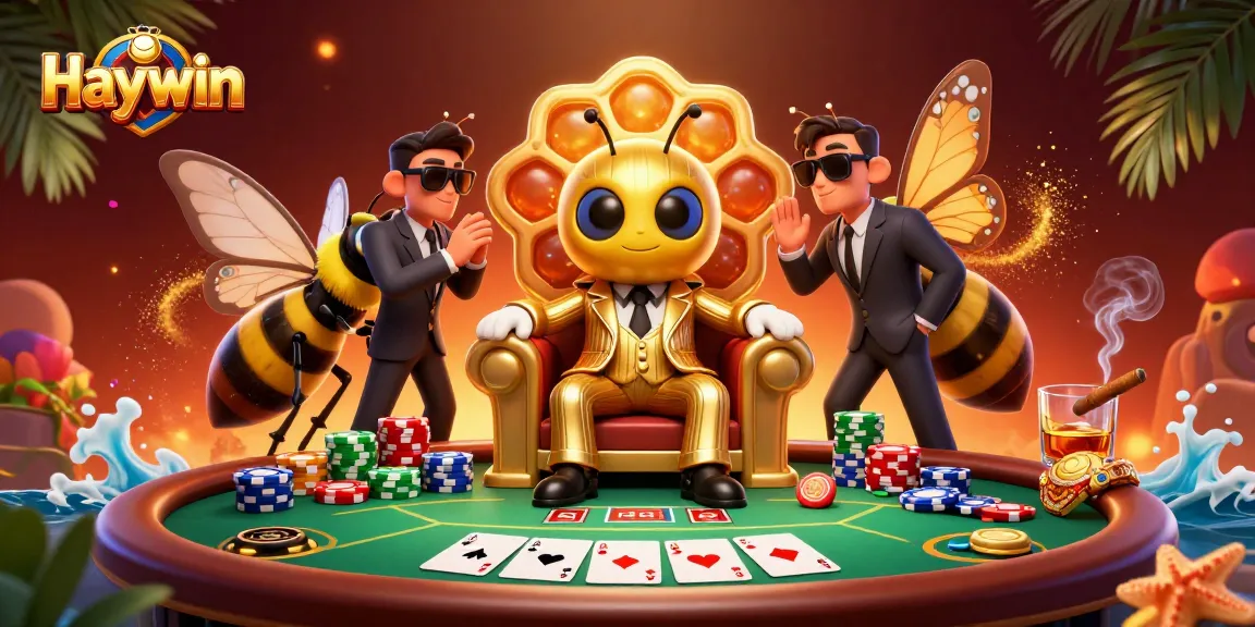 Haywin showcases an amazing poker scene featuring a mob boss, wasp bodyguards, and golden dust butterfly.