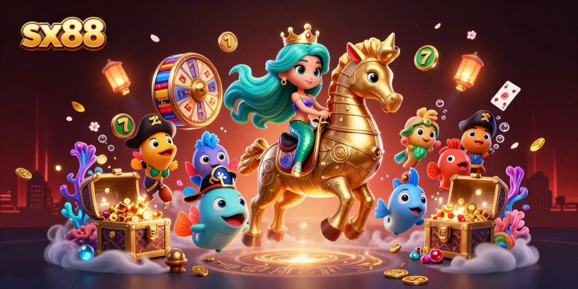 Engage in thrilling gameplay at sx88 with exciting slots and colorful undersea characters.
