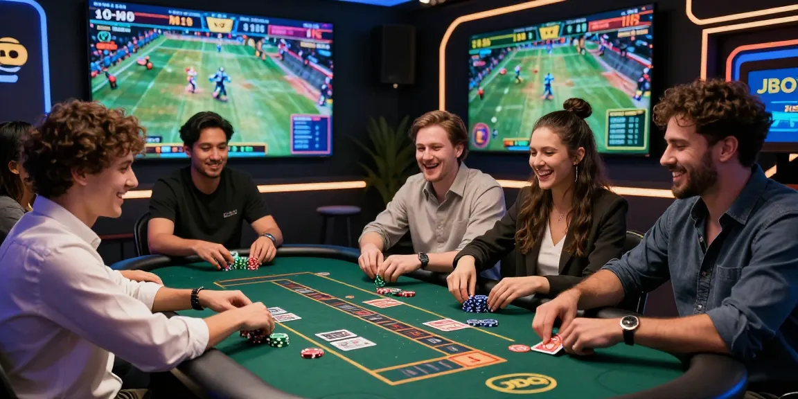 The thrilling atmosphere of JBO chính thức with friends enjoying high-class online betting games and esports.