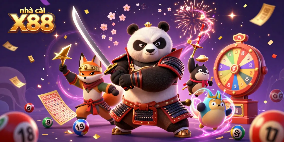 Experience thrilling wins at nhà cái X88 with dynamic lottery games in an immersive 3D adventure.