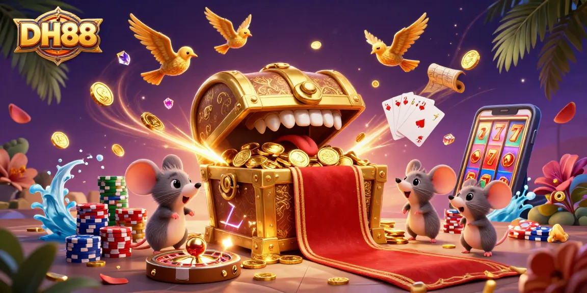Experience the thrill of DH88 with vibrant games and excitement in a dazzling casino atmosphere.