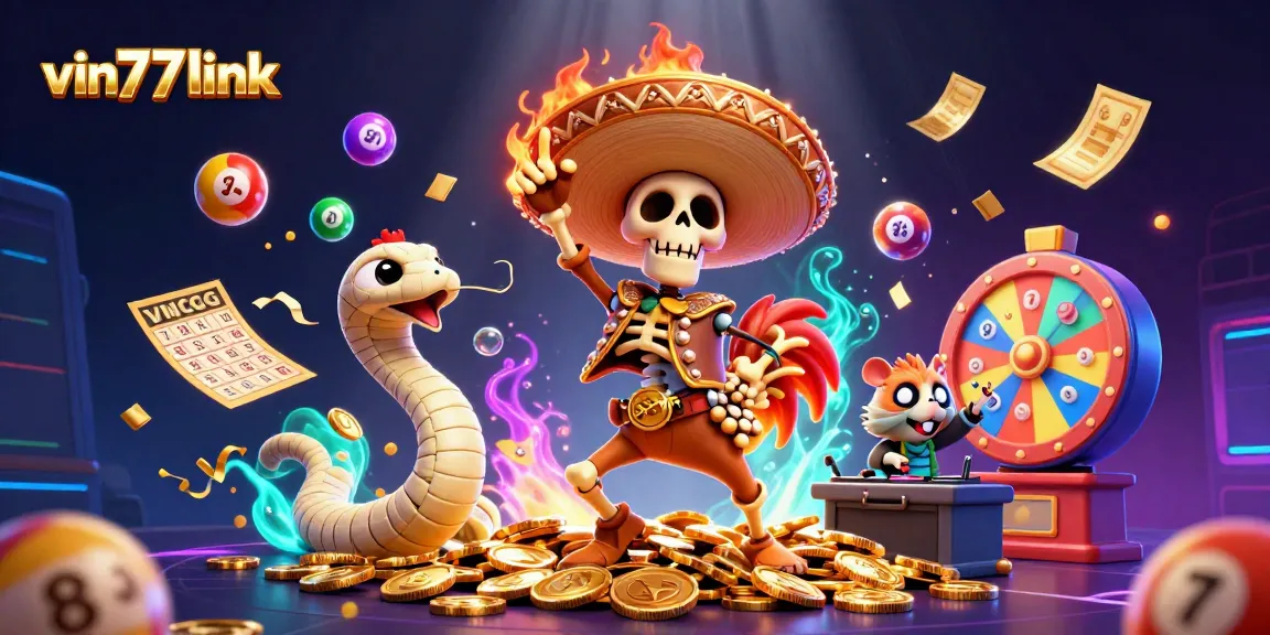 Experience the thrill of vin777link with vibrant characters and engaging casino elements.