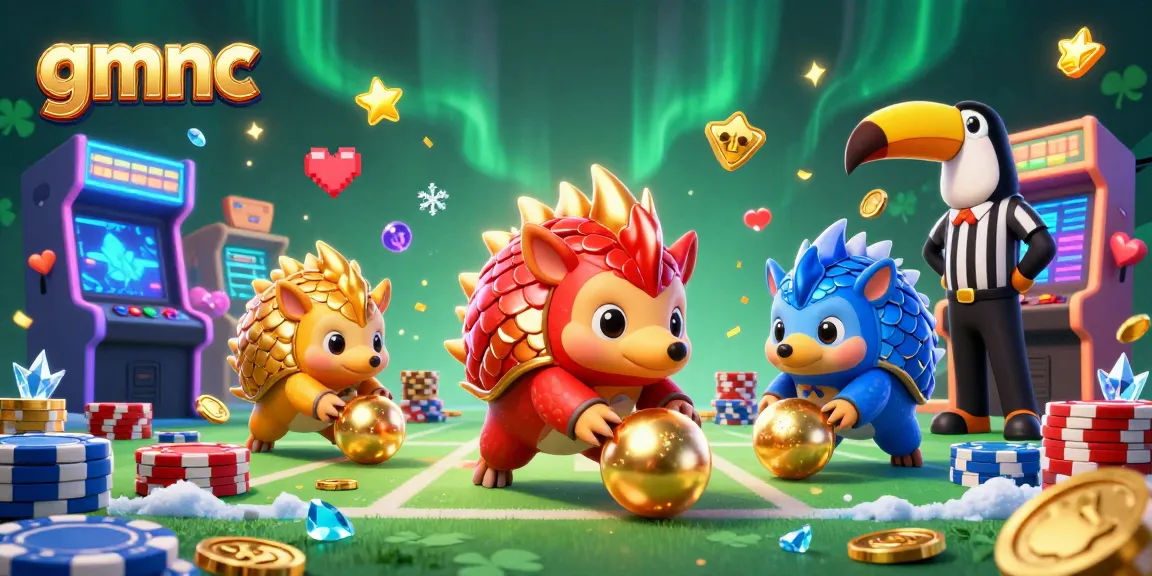Engage with gmnc's exciting casino experience featuring pangolins in battle amidst poker chips.