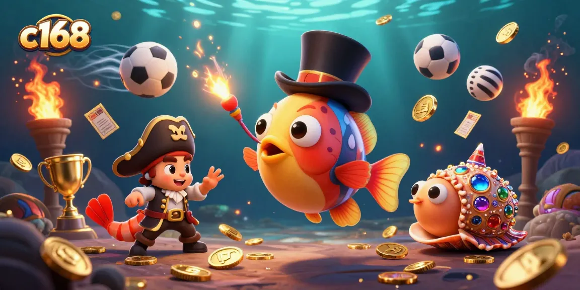 Experience thrilling wins at c168 with vintage deep-sea adventure featuring charming casino elements.