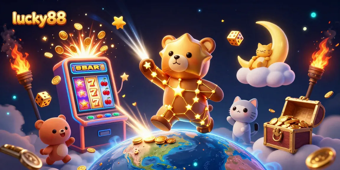 Experience the excitement of lucky88 with a stunning jackpot and vibrant casino characters!