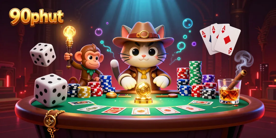 Engage in thrilling 90phut action as a cartoon archaeologist cat discovers a golden casino artifact.