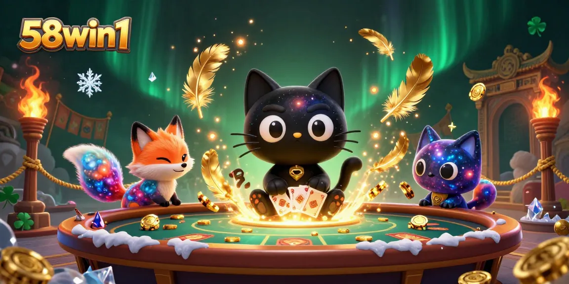 Engage in thrilling gameplay at 58win1, where vibrant colors and dynamic elements collide at a cosmic casino.