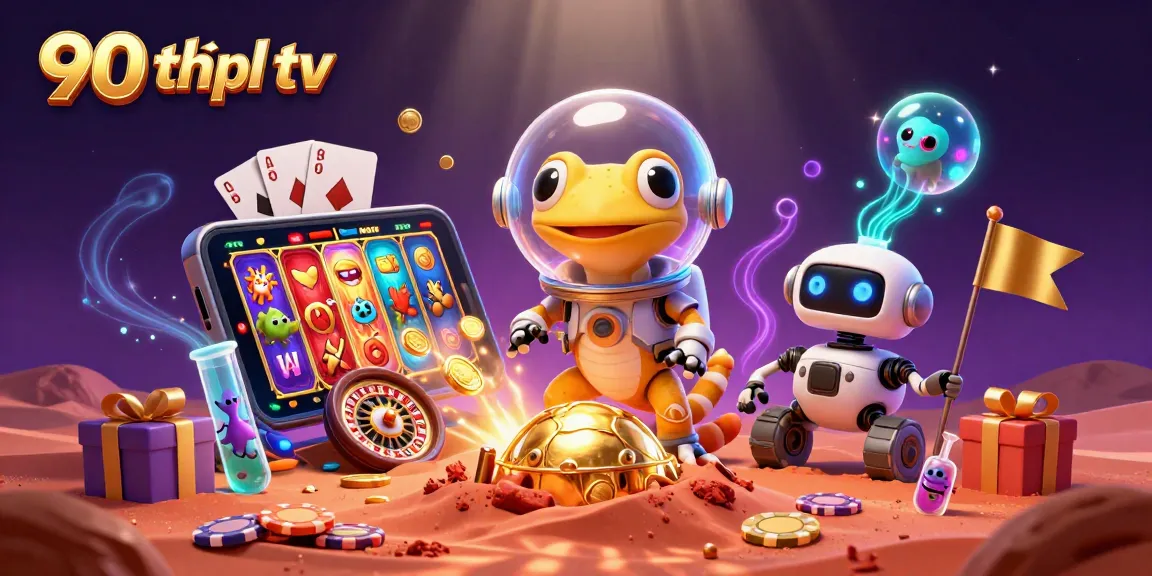 Experience thrilling moments on 90 phút tv while playing colorful slot games with spinning reels and vibrant designs.