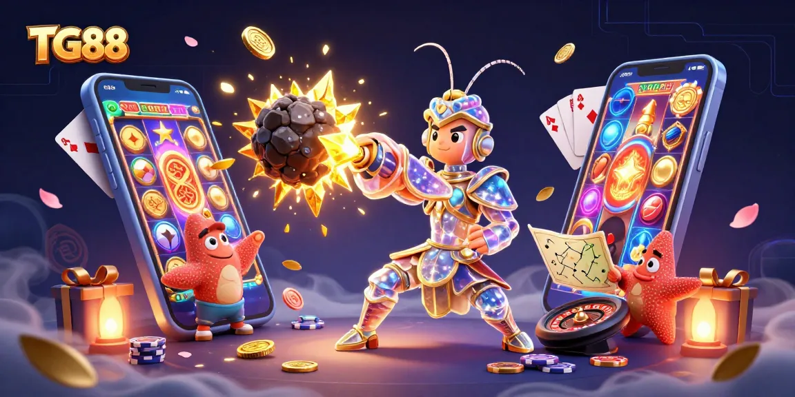 Engage with the action at TG88, where a mantis shrimp hero punches through asteroids, unleashing gems.