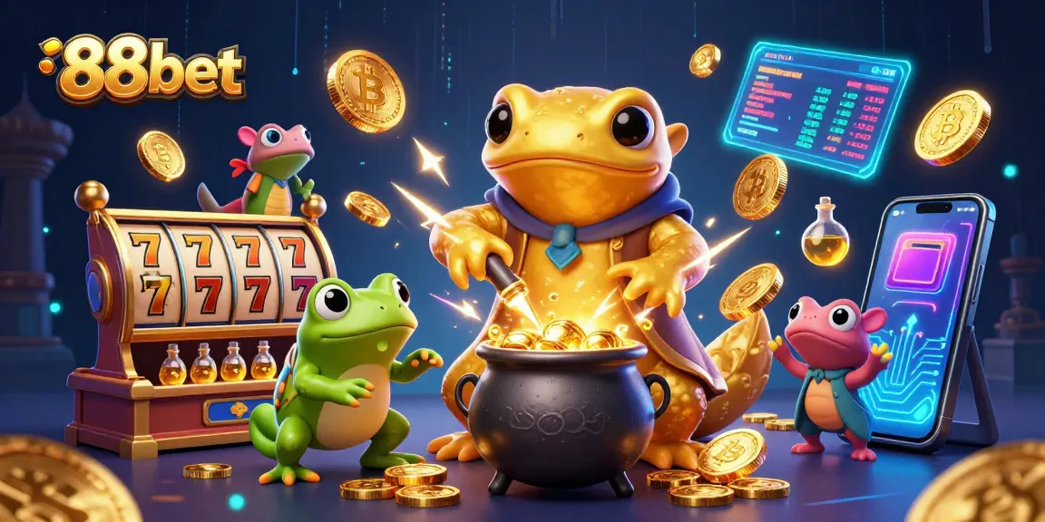 Experience thrilling gameplay with 88bet as golden characters create jackpots and crypto rewards.
