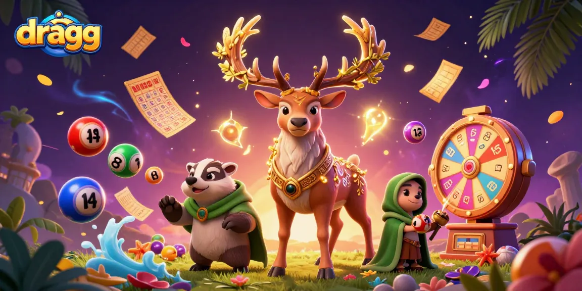 dragg captivates players with a dynamic 3D casino scene featuring vibrant lottery elements.