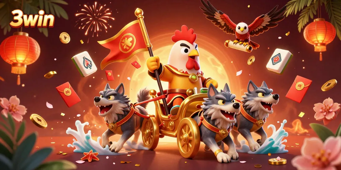Experience dynamic gameplay with 3win's thrilling online gambling adventures in an engaging casino scene.