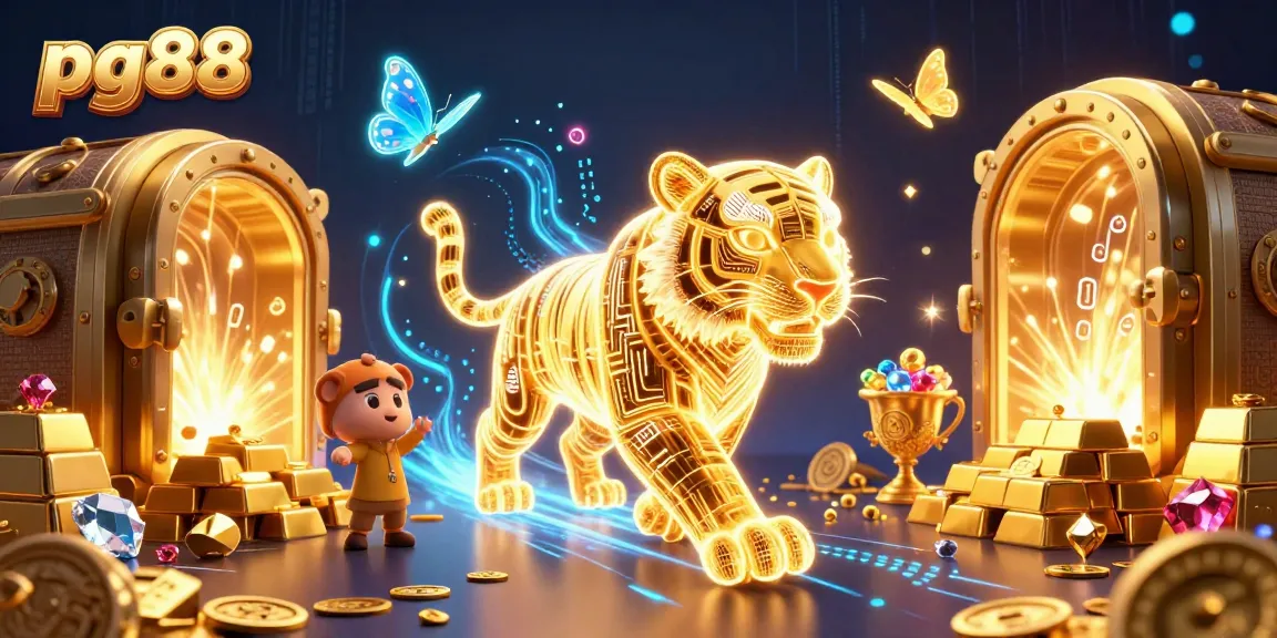 Unleash winning strategies at pg88 with vibrant casino-action illustration featuring a golden tiger.