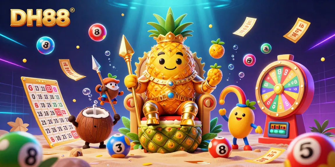 Experience thrilling gameplay with DH88’s vibrant casino scene, featuring lottery balls and golden prizes.