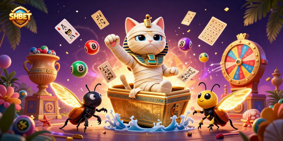 Join the excitement at SHBET with an energetic scene showcasing vibrant casino elements.
