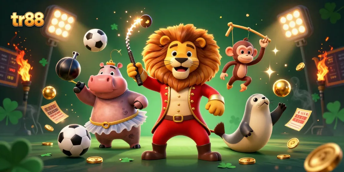 Experience the thrill of tr88 with colorful characters battling for riches in a thrilling casino scene.