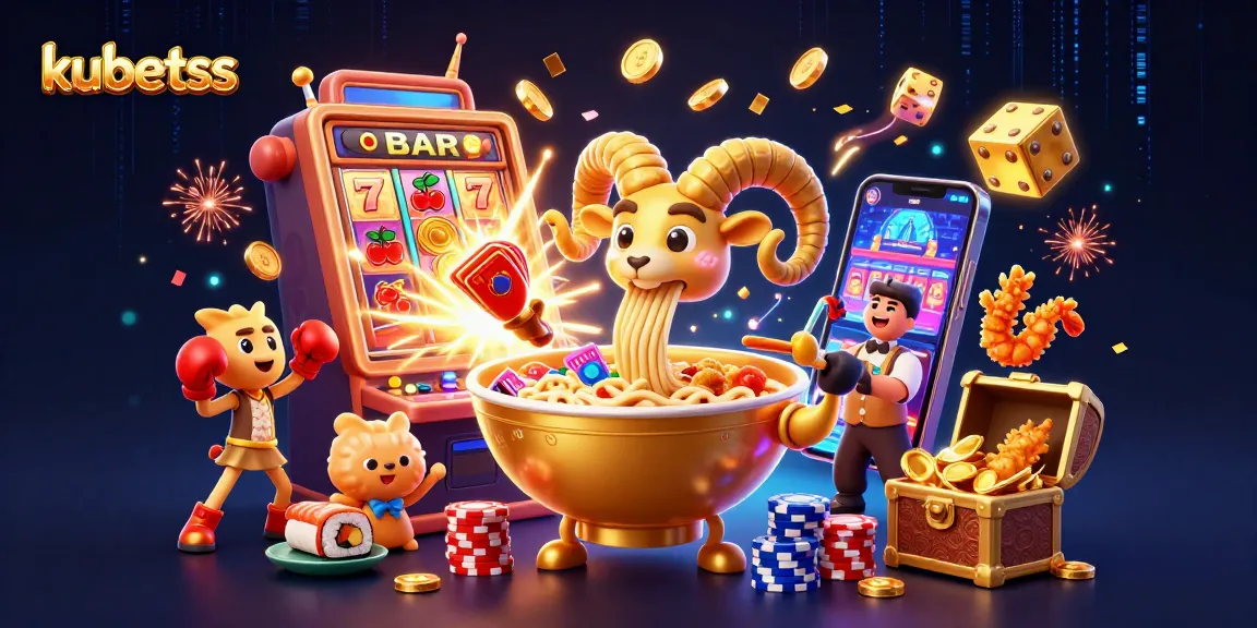 Experience the excitement of kubetss with a vibrant 3D casino scene featuring engaging characters and dynamic gambling elements.