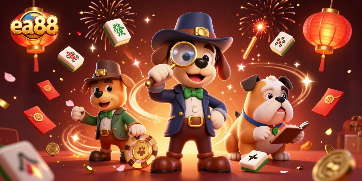 Win big at ea88 casino exploring hidden treasures with a bloodhound detective and companion.