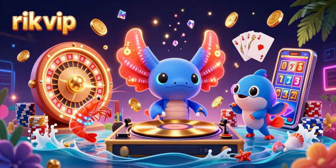 Experience the excitement at rik vip with vibrant slot games and dazzling rewards in a colorful underwater scene.