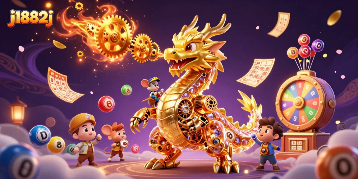 Engage with j1882j's thrilling game experience under a biomechanical dragon's watch.