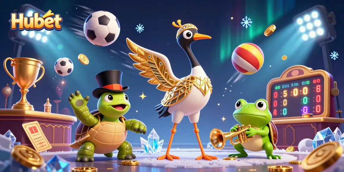 Engage with Hubet's vibrant casino scene featuring unique characters and dynamic betting elements.