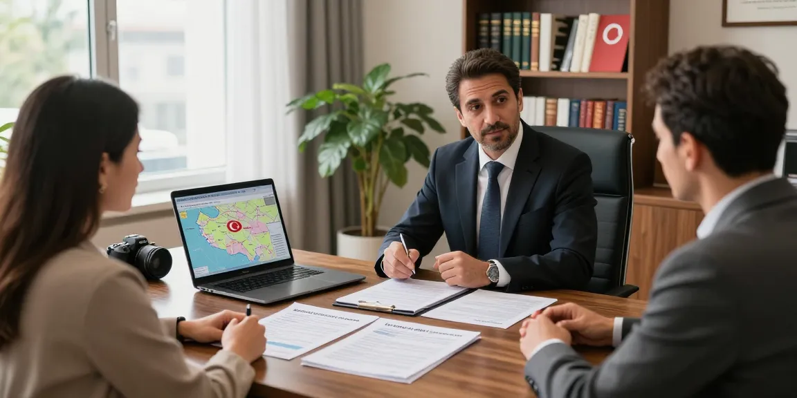 Consultation scene for Turkish Citizenship By Investment showing a lawyer with clients discussing legal options.